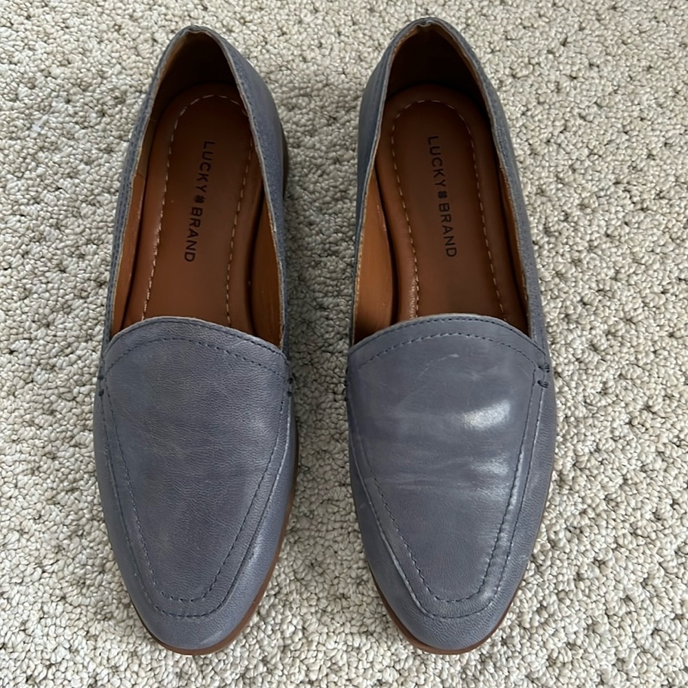 Lucky brand blue slip on shoes NWT sz 6.5/7